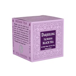 DARJEELING, Taj Mahal, BLACK TEA, Bharat Bazaar (ДАРДЖИЛИНГ, Тадж Махал, ЧЕРНЫЙ ЧАЙ, Бхарат Базар), 100 г.