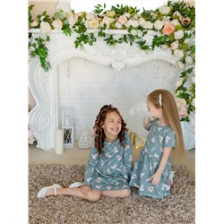 Платье Лето зайки полынь