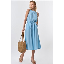 Комбинезон летний полоска на голубом