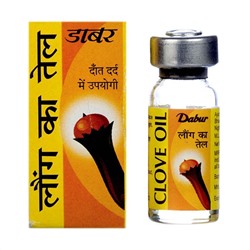 CLOVE OIL, Dabur (Натуральное МАСЛО ГВОЗДИКИ, Дабур), 2 мл.