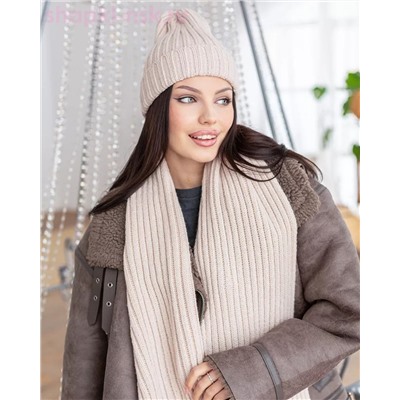 M 1148 S 1148 Комплект женский (колпак+шарф) (56-58)