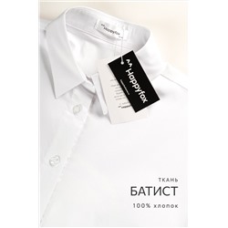 Женская удлиненная рубашка оверсайз с широкими рукавами Happyfox