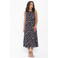 Сарафан Кампари (синий/цветы) П13995-10М