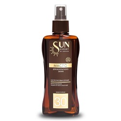 KRASSA SUN EXPERT Масло д/безопасного загара SPF-30  180мл