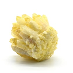 Кристаллическое образование желтого кварца 85*80*78мм, 444г.