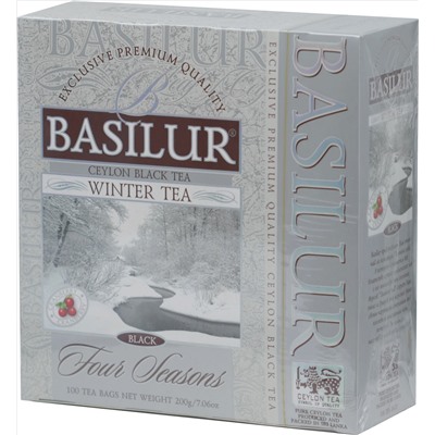 BASILUR. Four Seasons. Зимний черный карт.пачка, 100 пак.