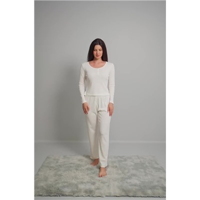 Женская пижама с брюками из ажурного хлопка Happyfox