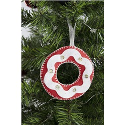 Мягкая елочная игрушка из фетра «Новогодние игрушки» своими руками (6 штук)