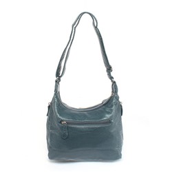 Сумка женская искусственная кожа Guecca-1666,  2отд,  плечевой ремень,  синий 257393