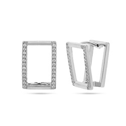 Серьги из серебра куб.циркон., МЦВА394