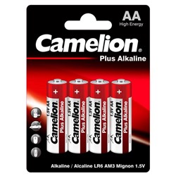 Батарейка  Camelion Plus (красные) LR06 (пальчик) Alkaline BL-4 4шт / блистер