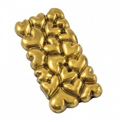 Форма силиконовая для шоколада "Объёмные сердца" 19*10см