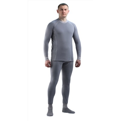 Термобельё в комплекте (фуфайка. кальсоны) EcoDry RealMan серое