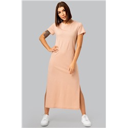 Однотонное женское платье-футболка Happyfox