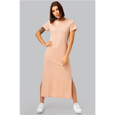 Однотонное женское платье-футболка Happyfox