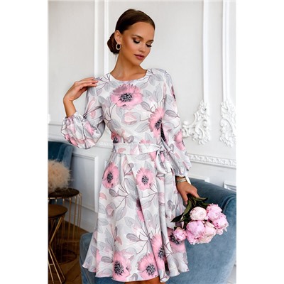 Платье Изабелла (серое) П13791-45М