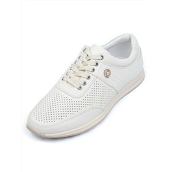 B1392-2 BEIGE Полуботинки спортивные мужские (натуральная кожа) размер