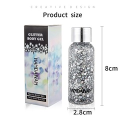 Глиттер для лица, тела и волос на гелевой основе HANDAIYAN Face&Body Gel, 30 мл.
