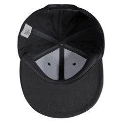 Бейсболка Unit Snapback с прямым козырьком, черная