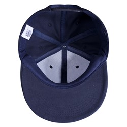 Бейсболка Unit Snapback с прямым козырьком, темно-синяя