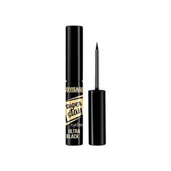 Подводка д/глаз SUPER STAY Ultra black LuxVisage (фетр.кисть)