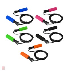 SILAPRO Скакалка 0,4см x 2,8м, рукоять 13см, 5 цветов