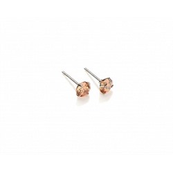 Серьги-гвоздики PR1469 -6 коньячн