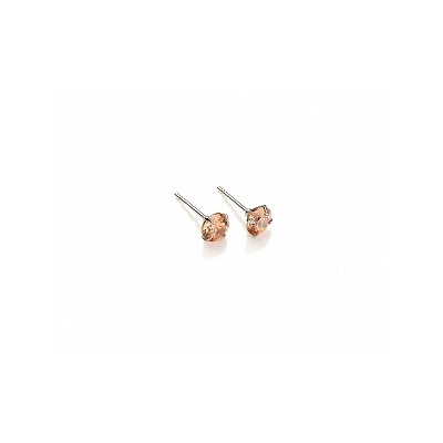 Серьги-гвоздики PR1469 -6 коньячн