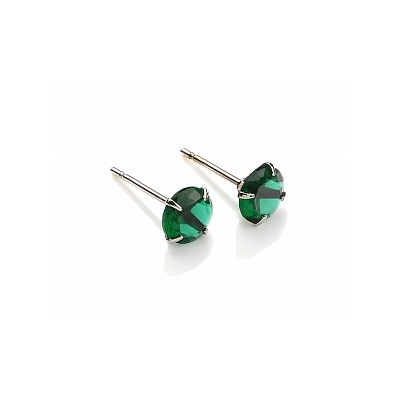 Серьги-гвоздики PR1469 -8 изумр