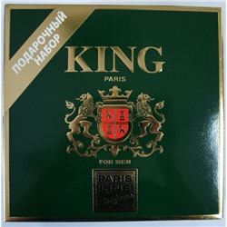 Набор "P.E.  KING (Гель д/бритья 125мл + Гель-бальзам п/бритья 125мл)"/муж.