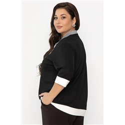 Блуза Алика (черная) Б14239-20М
