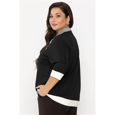 Блуза Алика (черная) Б14239-20М