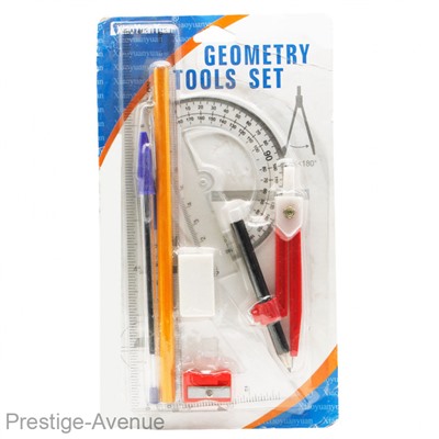 Набор для чертежей "Geometry tools" 8 предметов