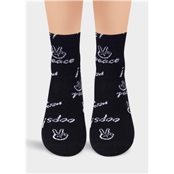 CLE Носки дет.С4285 16-18,18-20 trend хл+эл, чёрный