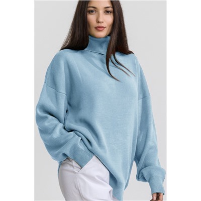 Женский свитер оверсайз с высоким воротом Happyfox