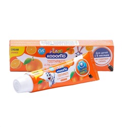 KIDS Toothpaste Ultra Shield Formula, ORANGE, Kodomo (Детская зубная паста С АПЕЛЬСИНОВЫМ ВКУСОМ), 65 г.