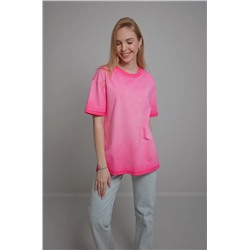 Женская футболка оверсайз с эффектом градиент Happyfox