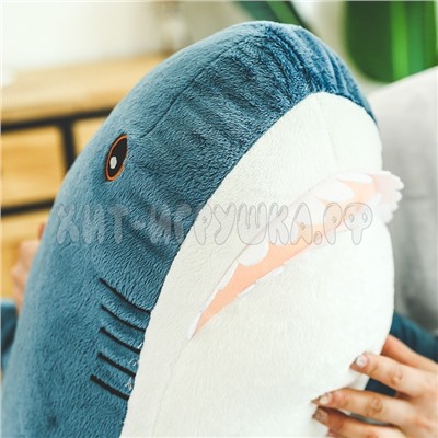 Мягкая игрушка АКУЛА 40 см, A40, A40-blue, A40-pink, A40-grey