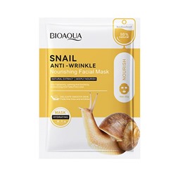 Тканевая капсульная маска для лица с муцином улитки BIOAQUA