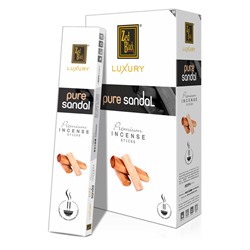 Luxury PURE SANDAL Premium Incense Sticks, Zed Black (Лакшери ЧИСТЫЙ САНДАЛ премиум благовония палочки, Зед Блэк), уп. 15 г.