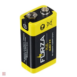 Батарейка щелочная, 1 шт, тип Крона (6LR61), BL, FORZA "Alkaline"