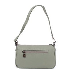 Сумка женская натуральная кожа GU 2023-822,  1отд+карм/перег,  плечевой ремень,  зеленый 257301