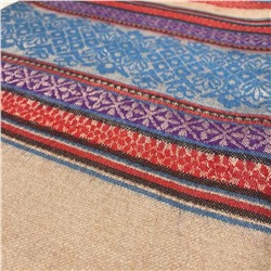 OSWAL, Тёплый тибетский палантин В ГОЛУБУЮ И ФИОЛЕТОВУЮ ПОЛОСКУ (размер 200 см. х 90 см.), 1 шт.