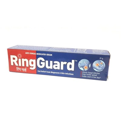 RING GUARD cream (Ринг Гард противогрибковый медицинский крем), 20 г.