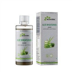 ALOE WHEATGRASS Juice, Alantra (Аюрведический сок АЛОЭ ВЕРА, ВИТГРАСС, Алантра), 500 мл.