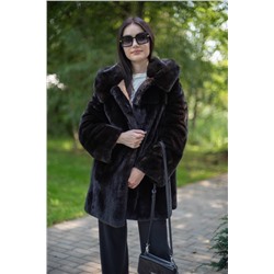 Мехофф Агата80.223-520 темно-коричневый, Полупальто