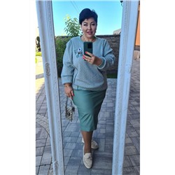 Vittoria Queen 17083 мятный, Юбка,  Джемпер