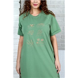 Т-331 Гербарий зел Туника женская (48-58)