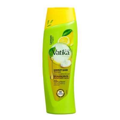 Vatika LEMON AND YOGHURT Dandruff Guard Shampoo, Dabur (Ватика ЛИМОН И ЙОГУРТ Шампунь ОТ ПЕРХОТИ, Дабур), 200 мл.