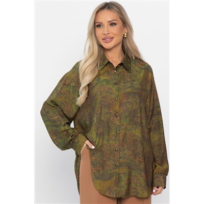 Блуза Тайна очарования (зеленая) Б14434-5М